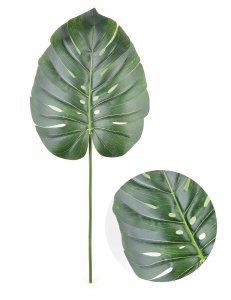 VIRIDIS Sztuczny kwiat 77x36cm liść monstery 1