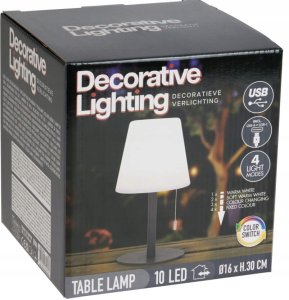 LAMPA ZMIENIAJĄCA KOLOR MATOWA CZARNY 1