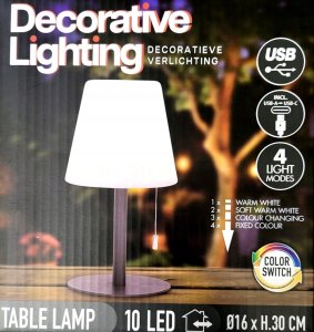 LAMPA ZMIENIAJĄCA KOLOR MATOWA CZARNY 2