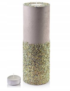 ŚWIECA LAMPION WALEC 120X360 DIAMENT LEN MULTI 1