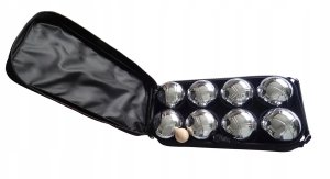 Kule Boule Bule Petanque do Gry Metalowe Solidne KUBISPORT 72 mm 8 szt. 1