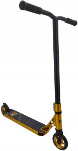 Hulajnoga Costway Hulajnoga Wyczynowa Sportowa Freestyle Dwukołowa Złota KUBISPORT 110 mm 4