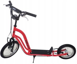 Hulajnoga dla Dzieci Dziecięca Dwukołowa Miejska Czerwona KUBISPORT 90 kg 2