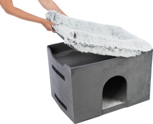 Trixie TRIXIE 38039, Cave pet bed, Indoor, Cat, Grey, Rectangular, Monochromatic 5