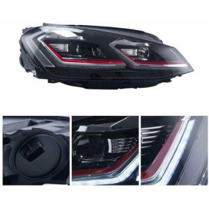 Lampy Volkswagen Golf 7 Przód Red 3