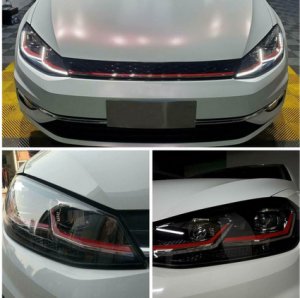 Lampy Volkswagen Golf 7 Przód Red 5