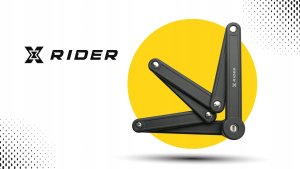 Zapięcie Rowerowe Składane Segmentowe Na Ramę XRIDER STARK Wytrzymałe Na Kluczyk 2