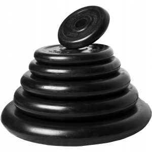 10 kg Obciążenie Gumowane czarne 31mm 3