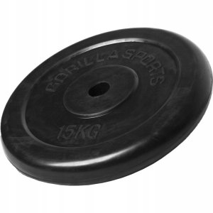15 kg Obciążenie Gumowane czarne 31mm 1