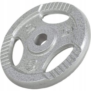 Obciążenie żeliwne talerz z uchwytami 5 kg 30 mm 1