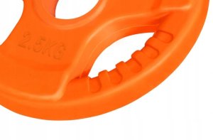 OBCIĄŻENIE 2,5 KG OLIMPIJSKIE GUMOWANE ŻELIWNE 3