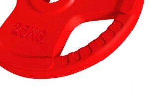 OBCIĄŻENIE 25 KG OLIMPIJSKIE ŻELIWNE GUMOWANE 2