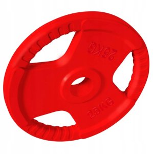 OBCIĄŻENIE 25 KG OLIMPIJSKIE ŻELIWNE GUMOWANE 3