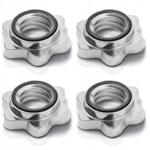 Zestaw 2 gryfów na hantli 35 cm 30 mm gwintowanych 4