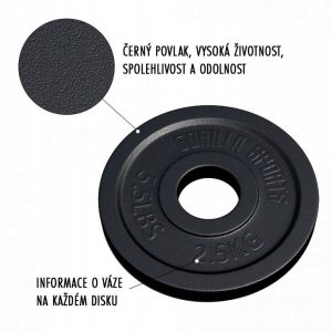 Obciążenie żeliwne Olympia 50/51 mm 2,5 kg 4