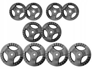 Ławka do wyciskania 6w1 biała + 2 sztangi żeliwne regulowane (zestaw 70 kg 30mm) 4