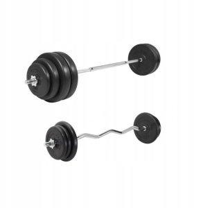 Ławka do wyciskania 6w1 biała + 2 sztangi winylowe regulowane (zestaw 100 kg 30mm) 9