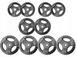 Ławka do wyciskania 3w1 biała + sztanga żeliwna regulowana (zestaw 60 kg 30mm) 2