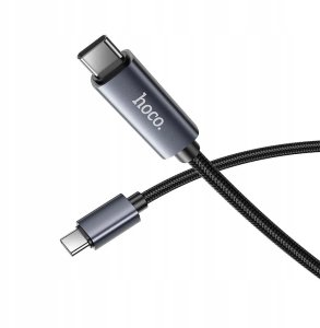 Kabel USB Hoco USB-C - USB-C 1 m Czarny 3
