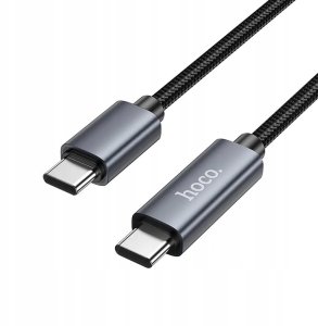 Kabel USB Hoco USB-C - USB-C 1 m Czarny 4