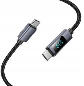 Kabel USB Hoco USB-C - USB-C 1 m Czarny 5