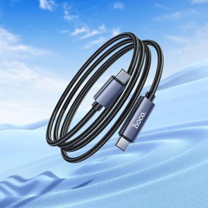Kabel USB Hoco USB-C - USB-C 1 m Czarny 8