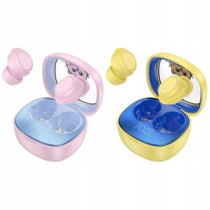 HOCO słuchawki bezprzewodowe bluetooth TWS dla dzieci EW111 żółte 3