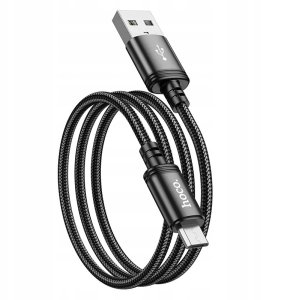 Kabel USB Hoco USB-A - USB-C 1 m Czarny 2