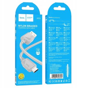 Kabel USB Hoco USB-A - microUSB 1 m Szary 4