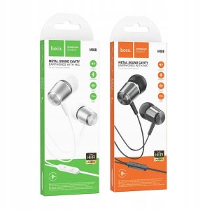 HOCO słuchawki przewodowe Jack 3,5 mm z mikrofonem M108 szare 12