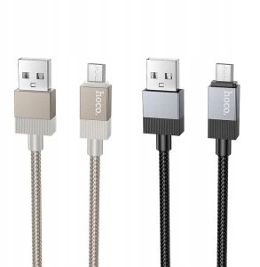 Kabel USB Hoco USB-A - microUSB 1 m Złoty 3