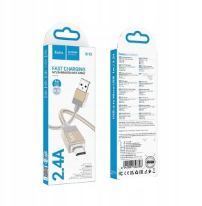 Kabel USB Hoco USB-A - microUSB 1 m Złoty 5