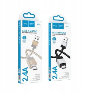 Kabel USB Hoco USB-A - microUSB 1 m Złoty 6