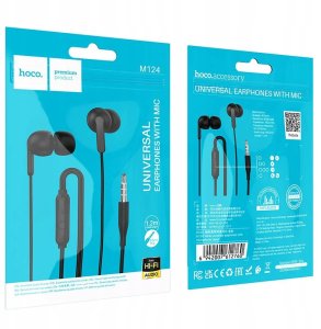 HOCO słuchawki przewodowe Jack 3,5 mm z mikrofonem M124 białe 6