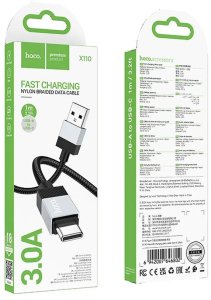 Kabel USB Hoco USB-A - USB-C 1 m Czarny 5