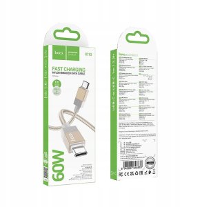 Kabel USB Hoco USB-C - USB-C 1 m Złoty 4