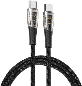 Kabel USB-C - USB-C Duzzona A6 65W 480Mb/s 1m - czarny 1