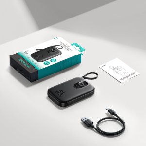 Powerbank Joyroom JR-PBF18 22.5W 10000mAh z wbudowanym kablem Lightning + kabel USB-C 0.25 cm  - czarny 8