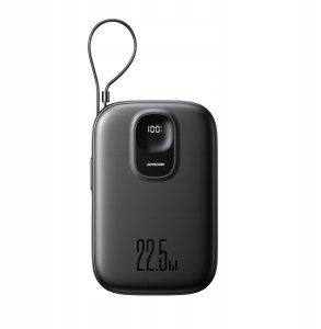 Powerbank Joyroom JR-PBF17 22.5W 10000mAh z wbudowanym kablem USB-C + kabel USB-C 0.25 cm  - czarny 3