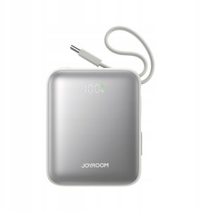 Powerbank Joyroom JR-PBF27 10000mAh 22.5W z wbudowanymi kablami USB-C i Lightning - biały 2