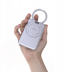 Powerbank Dudao K28 10000mAh PD 22.5W z MagSafe z metalową obudową i pierścieniem-podstawką - srebrny 17