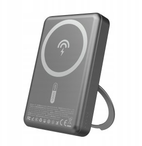 Powerbank Dudao K28 10000mAh PD 22.5W z MagSafe z metalową obudową i pierścieniem-podstawką - szary 11