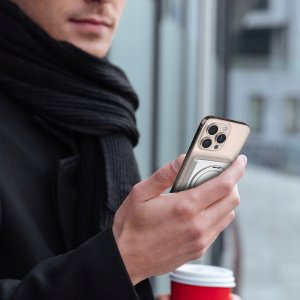 Powerbank Dudao K28 10000mAh PD 22.5W z MagSafe z metalową obudową i pierścieniem-podstawką - szary 14