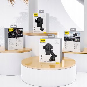 Uchwyt na smartfona Dudao F2N+ z przyssawką grawitacyjny 360° - czarny 2