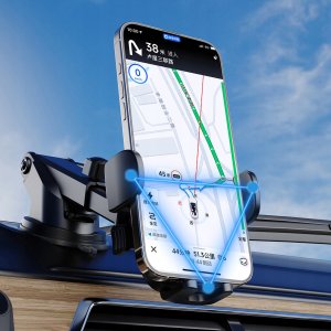 Uchwyt na smartfona Dudao F2N+ z przyssawką grawitacyjny 360° - czarny 3