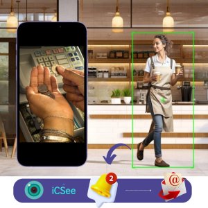 Podwójna Kamera WIFI Zewnętrzna Obrotowa 6MP Doświetlenie Detekcja AI AUDIO 6