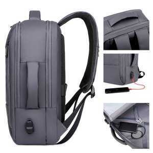 Chill Innovation Chill Voyage 17" PC Backpack, Grey, City, Unisex, 43.2 cm (17"), Notebook compartment, Polyester 9