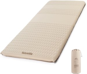 Mata samopompująca featherbone single large wide 6,5cm brązowy 1