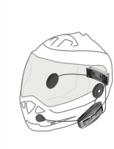 Interkom Cellularline INTERPHOUCOM16TP Mesh 2.0 BT IP67 zasięg 1,6km 2