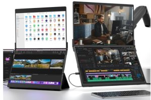 JSAUX FlipGo 16" Pro 2.5K Podwójny przenośny monitor przedłużenie ekranu 2